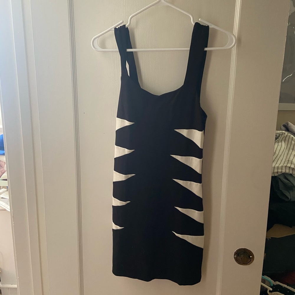 Black and white dress